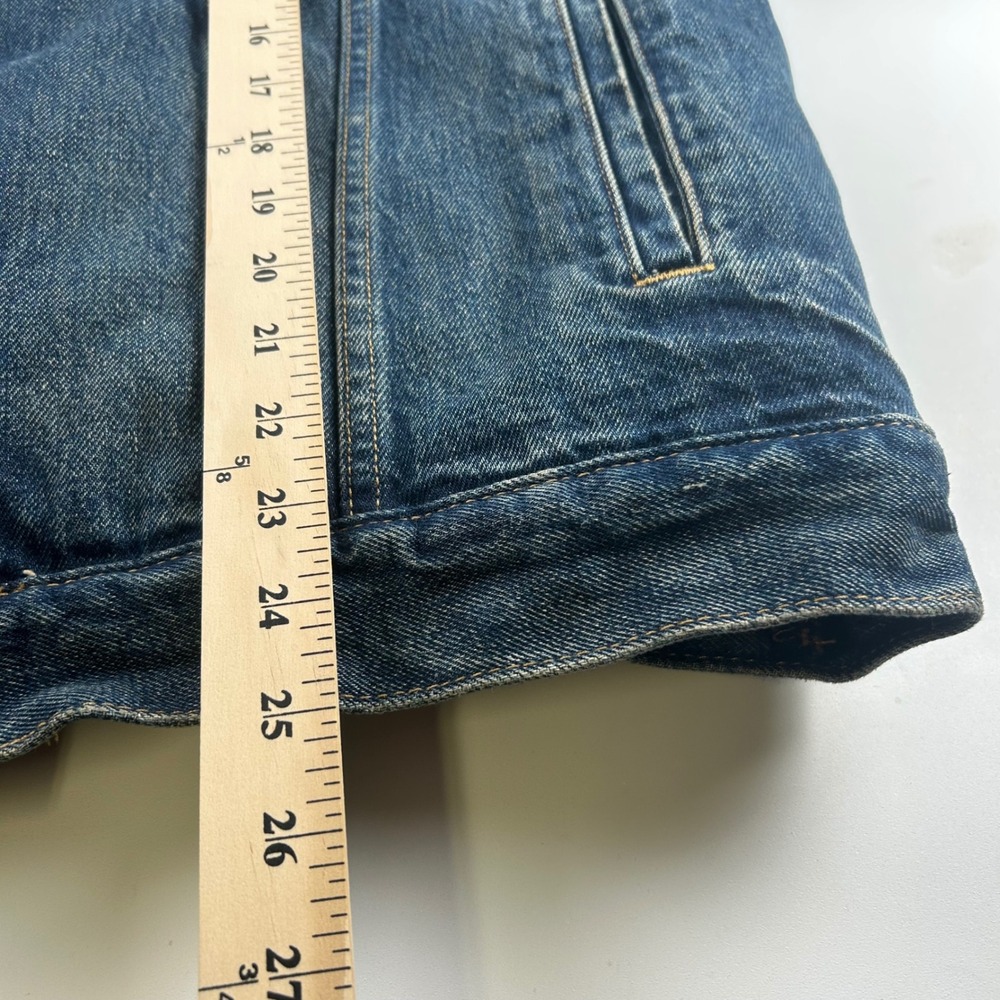 Polo Ralph Lauren Mens M Sherpa Lined Denim Trucker Jacket Blue Barn Work Biker - Picture 13 of 13